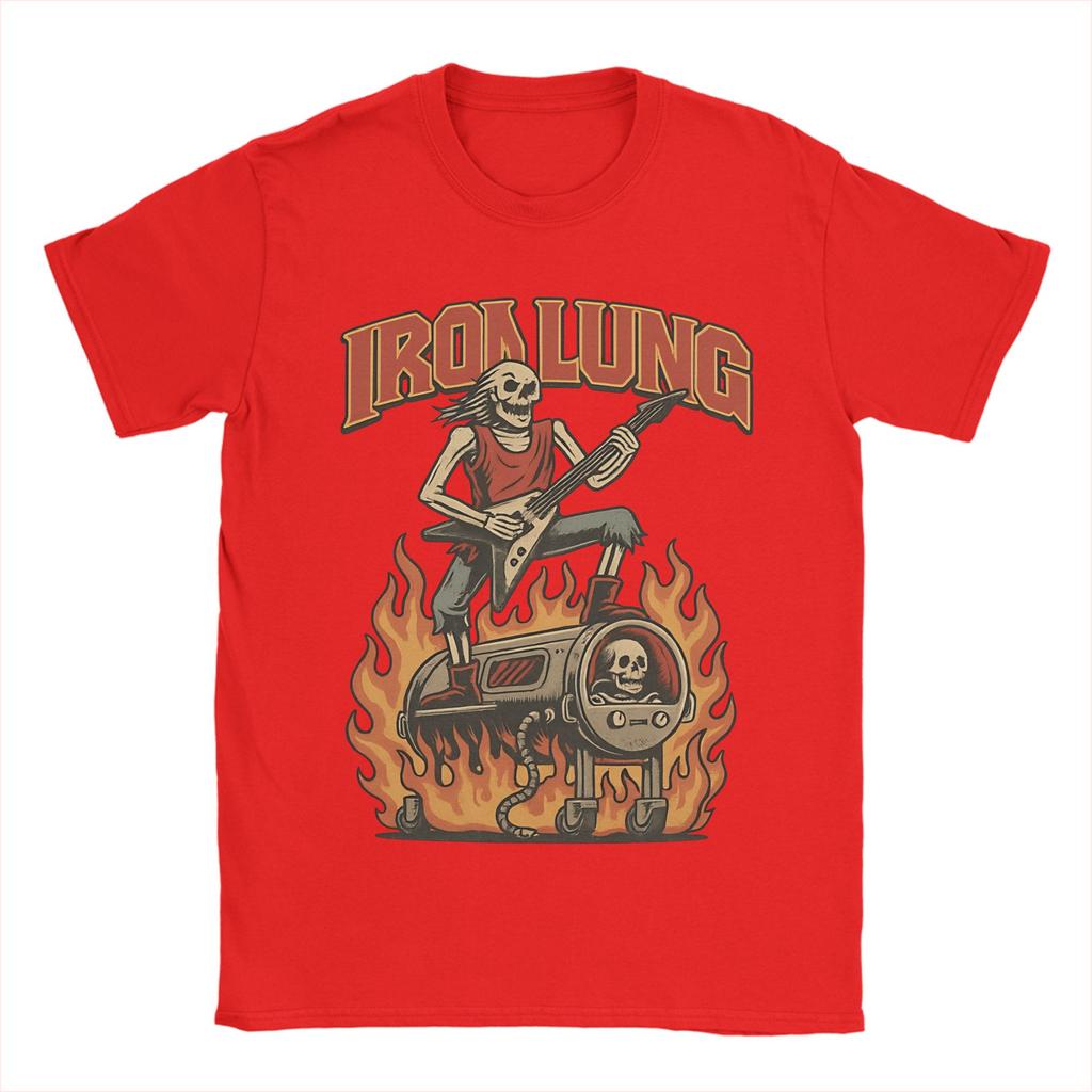 Men TShirts Iron Lung Death Rattle Leisure 100 Cotton Tee Shirt Short Sleeve T Shirts Round Neck Clothes Plus Size