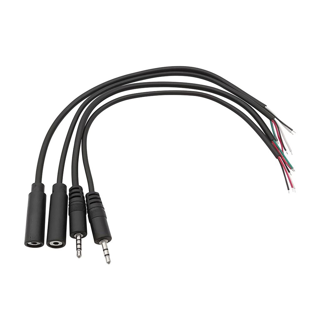 1Pcs 2/3/4Pins Audio Plug Jack 2.5mm/3.5mm Earphone Mic Repair Cable Earphone Repair