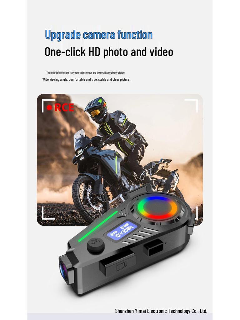 K19 Bluetooth Motorcycle Helmet with Dash Cam, HD Camera, FM Radio, and GPS Tracking