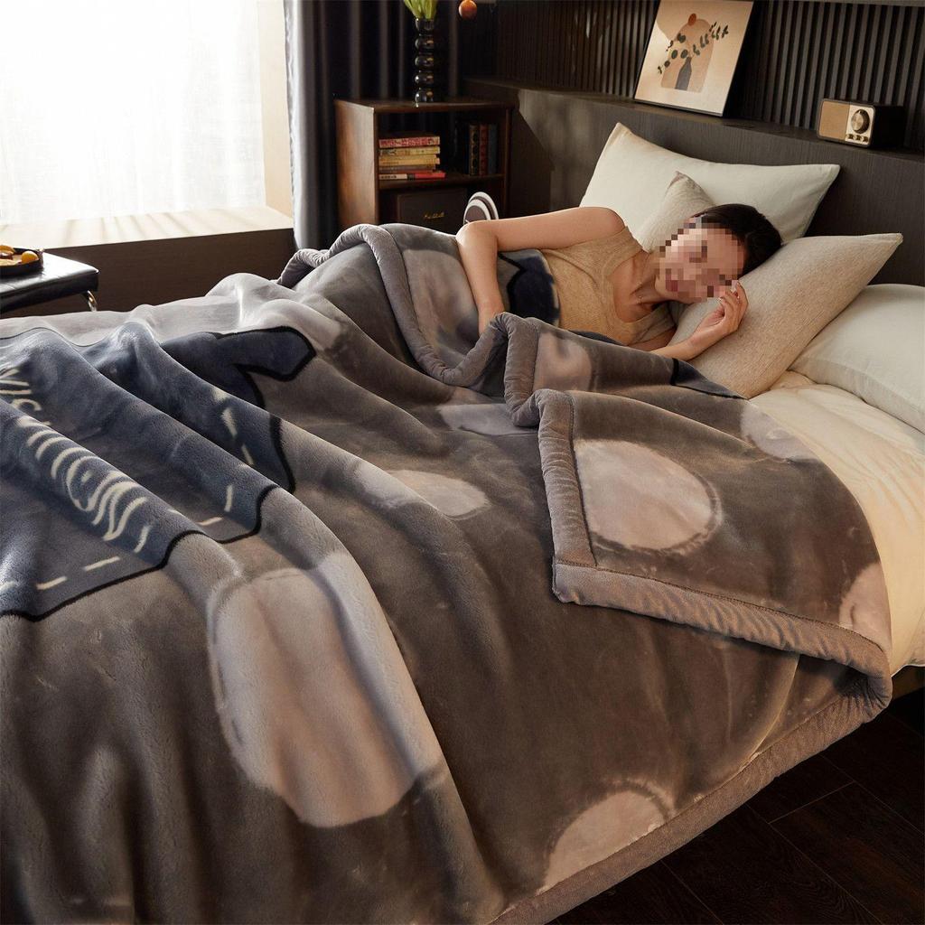 G5Z Зимнее Утолщенное Фланелевое Одеяло – Коралловое Теплое Односпальное Постельное Белье для Общежития