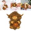 Куклы Kinda Kids Корова h Дышащая Успокаивающая Корова Мягкая Игрушка Сердце Коровы Для Сна Подходит Для Животного Пасхальные Фелтинг Куклы