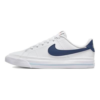Детские кроссовки Court Legacy GS White Mystic Navy Boarder-Blue Team-Orange DA5380-113