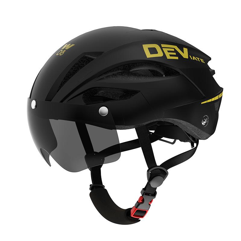 Матовый городской велосипедный шлем с магнитными очками