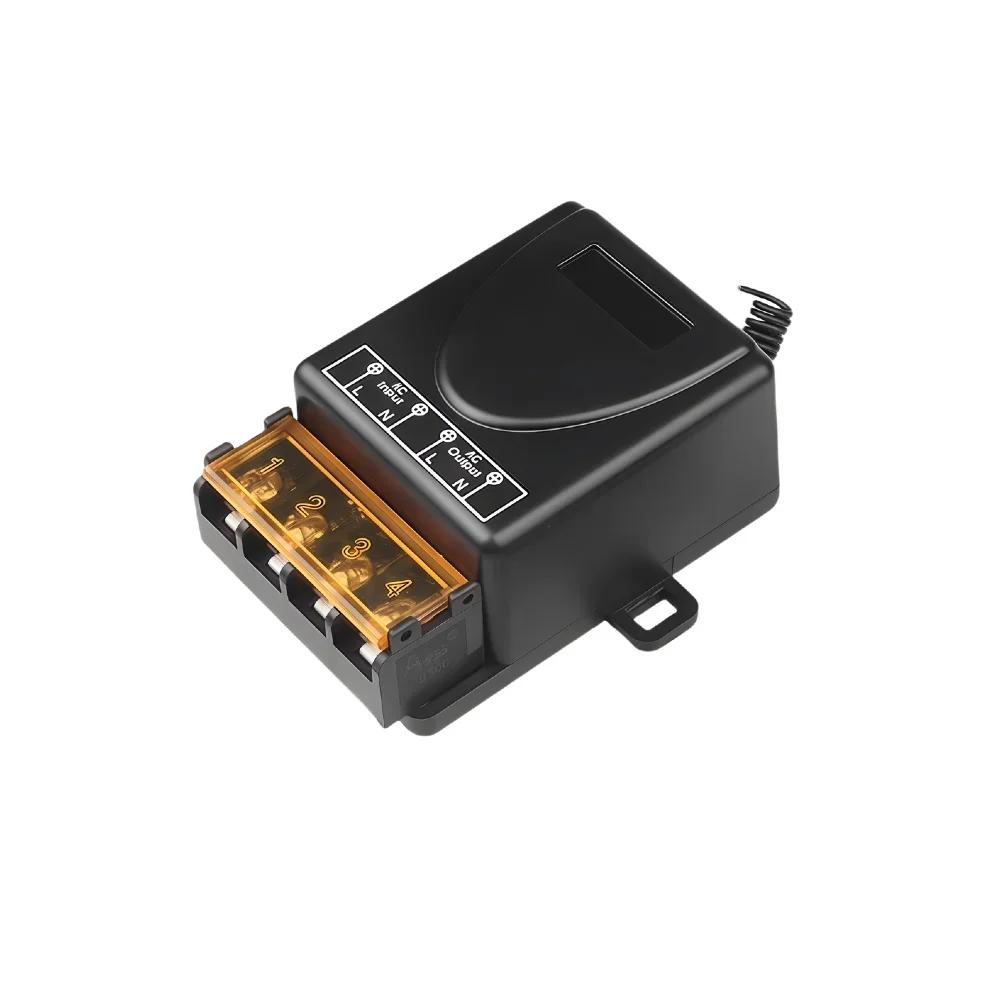 AC 110V 220V 30A Реле Система беспроводного дистанционного управления RF 433МГц Передатчик Вкл Выкл для водонагревателей потолочной светодиодной лампы