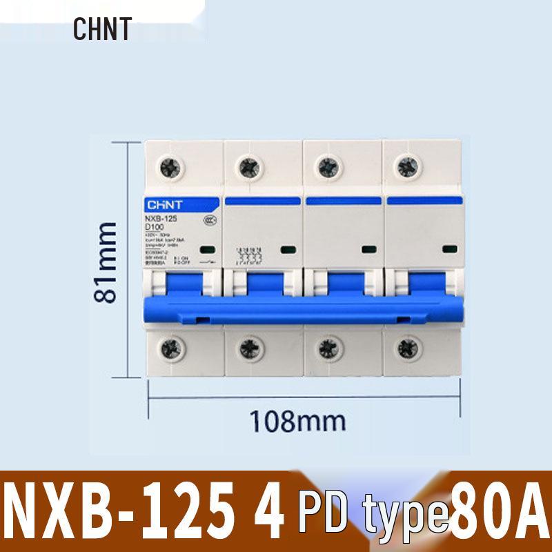 Автоматический выключатель Chint NXB: 1P, 2P, 3P, 4P Бытовой тип D Трехфазный разъединитель 380 В.