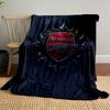 Arsenal Logo with Gothic Frame Design Patterned Blanket, Flannel, Suitable for All Seasons, Home Decor, Warm and Cozy