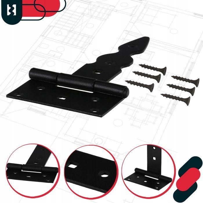 Дверные петли - KOTARBAU - 150 мм - Оцинкованная сталь - Порошковое покрытие - 2 шт.