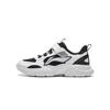 Li Ning Kids Comfortable Fashionable Versatile Durable Low-Top Casual Shoes Kids Sneaker Black Standard-White YKCU236-1