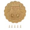 Brass Hasp Buckle Lock Retro Design 8cm Diameter Rust Resistance Metal Lock for Cabinet Wooden Box