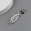 Premium Design Stainless Steel Hollow Fish Brooch, Fashionable Lapel Pin, Sweater Shirt Accessories
