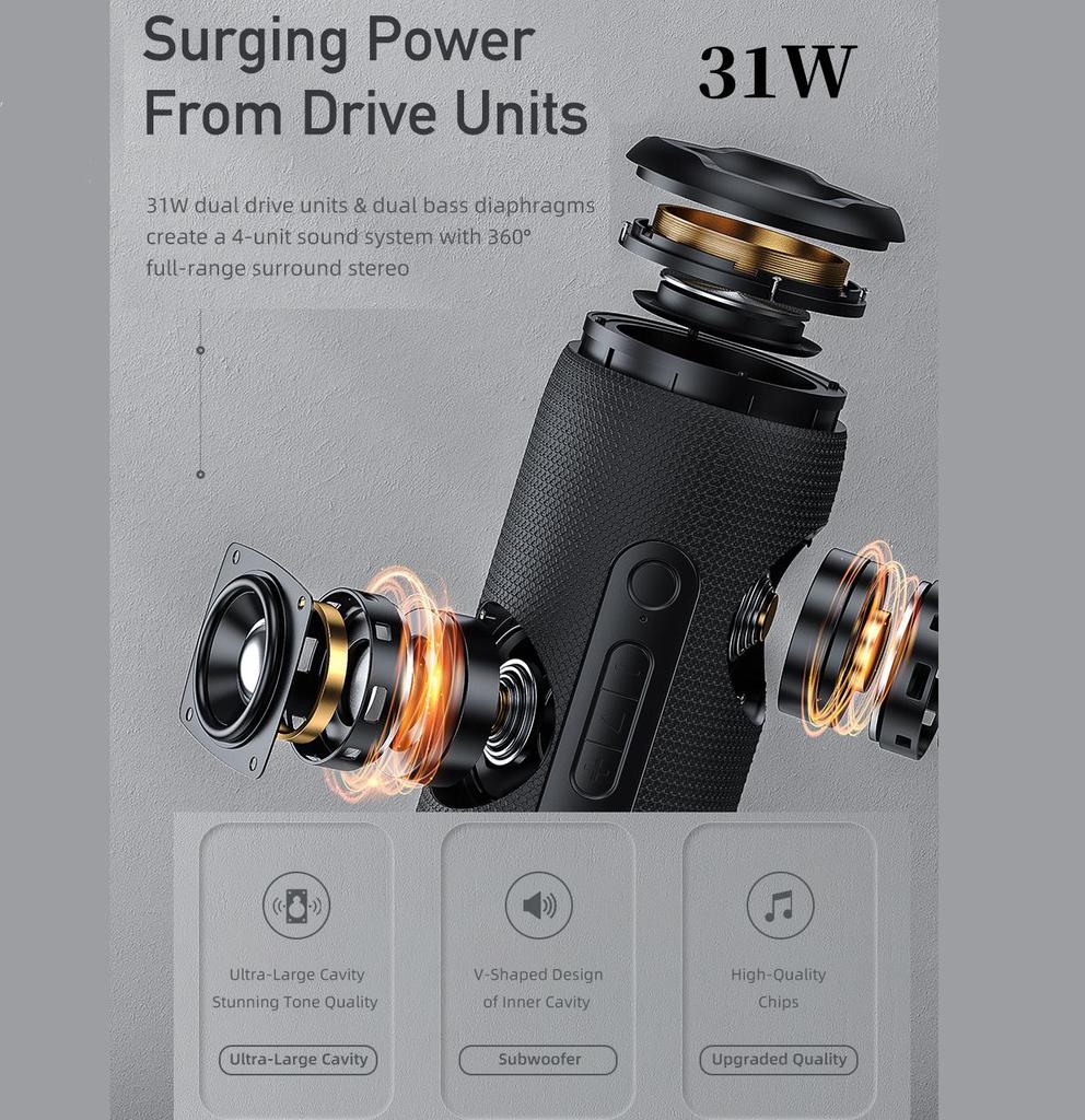 Awei Y669 Портативная беспроводная Bluetooth-колонка IPX7 для улицы TWS водонепроницаемый