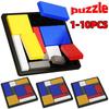 2-10 шт. Логическая головоломка Развивающие мозг Блоки Пазл-игра 88 Заданий 4 Уровня Сложности Тренировка Логического Мышления Головоломки Игрушки