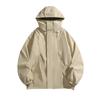 Jacket Men's Autumn New Hooded Windproof Waterproof Multi-Zipper Jacket Couple Fashion Outdoor Casual Top