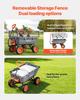 Garden Dump Cart, 362 kg Poly Dump Cart, Garden Carts Dumps Wagon with Storage Fence, 90° Quick-Dumps Mechanism, 180° Swivel Wheels, 90° Rotating