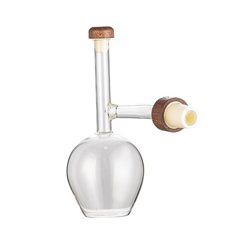 JUSTINLAU Round/Grape Shaped Wine Aerator High Borosilicate Glass Red Wine Pourer Quick Decanter Spout Glass Sobering Device