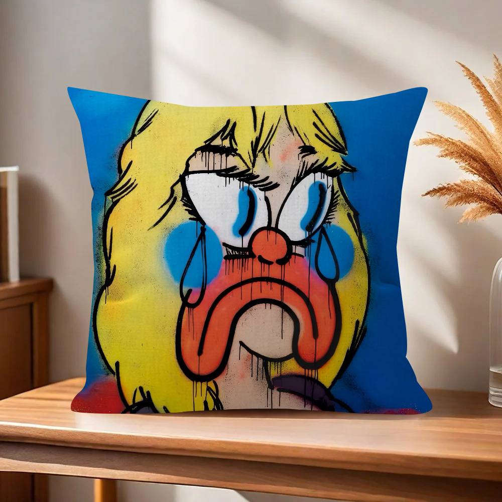 Abstract Art OOlaolu SSSlawn Pillow Cushion Cover Pillowcase Living Room Sofa Home Decor Customized