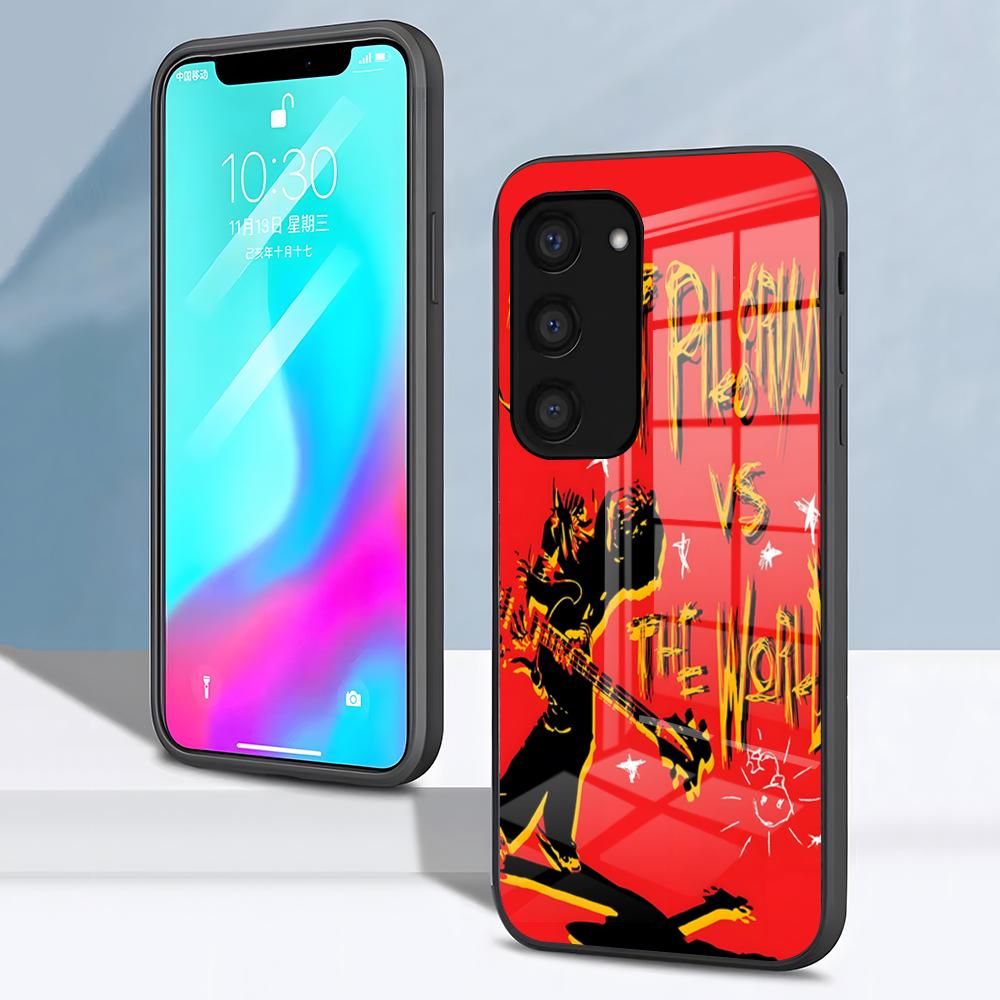 Чехол для телефона Scott Pilgrim VS The World Для Samsung S26 S25 S24 FE S23 S22 S21 Plus S20 Ultra Note20Ultra Черная стеклянная крышка