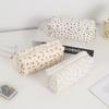 Cute Floral Print Pen Bag Large Capacity Multifunctional Stationery Bag Pen Box Students