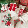 Warm Christmas Velvet Socks Non-slip Carpet Socks Sleeping Fluffy Floor Socks Women