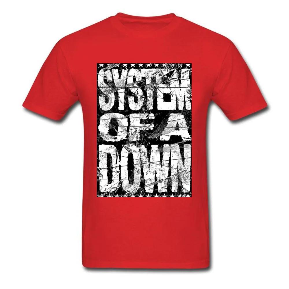 2018 SYSTEM OF A DOWN Men T Shirt Letter Print Vintage Punk Short Sleeve T-shirts Black White Customized Top Tees Streetwear