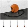 With Lanyard Hanging Neck Coin Purse PU Leather Key Case Fashion Hanging Neck Earphone Bag  Male