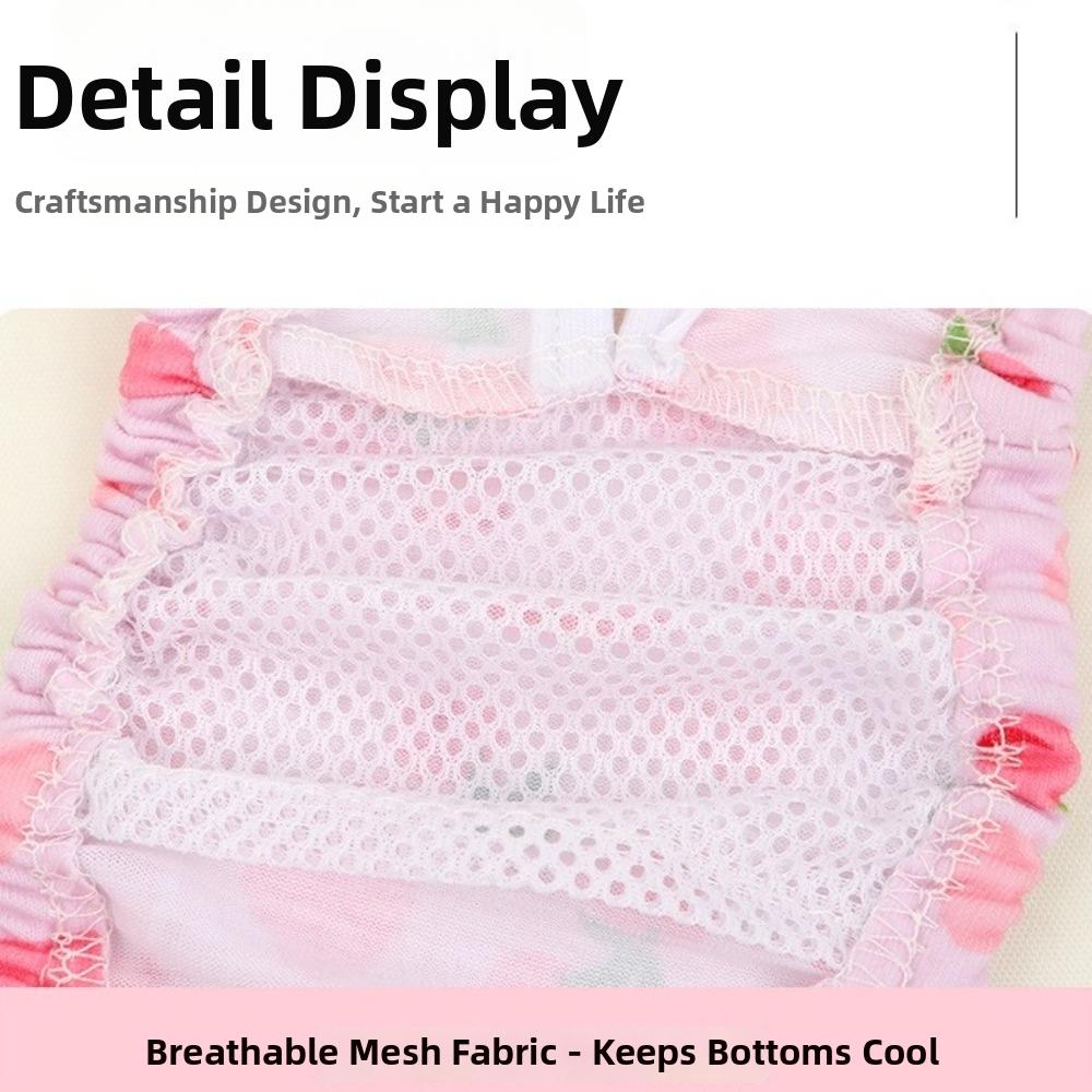 Breathable Pet Sanitary Pants Washable Dog Diaper Dog Pajamas Pet Recovery Suit  Large Dogs