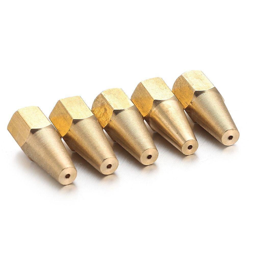 5Pcs/Set Propane Acetylene Gas Brazing Torch Nozzle H01-2 Oxygen Welding New Torch Tip