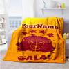 Galatasaray 199 Personalized Text Blanket Lightweight Customizable Blanket Soft & Cozy Versatile for Home Decor Office Chair Bedding Livingroom