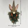 Plastic Easter Gnome Pendant With Carrot Rabbit Ears Door Hanger Spring Wreath  Home Decor
