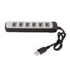 7 Port USB Hub Splitter High Speed Transmission Portable USB Hub for Laptop PC Entertainment Work