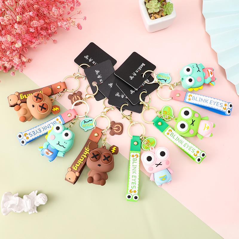 Силиконовый мультяшный брелок с изображением динозавра - милый брелок для снятия стресса