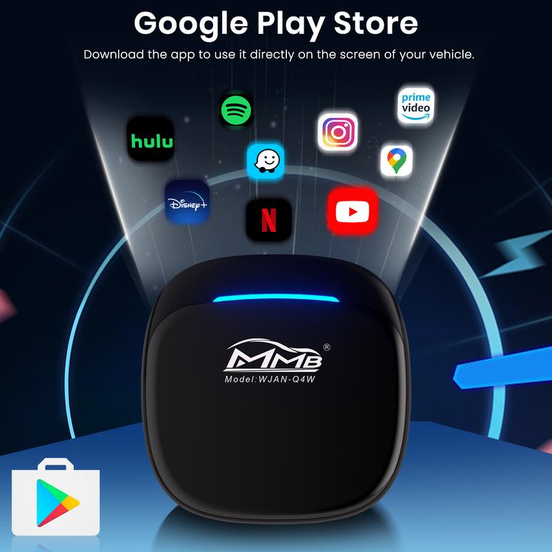 MMB Max 5.0 Смарт-бокс CarPlay Беспроводной Android Auto AI Box Andriod13 ТВ-бокс QCM6225 8 Ядер 8+128 ГБ Карта TF 256 ГБ Разделенный экран WiFi