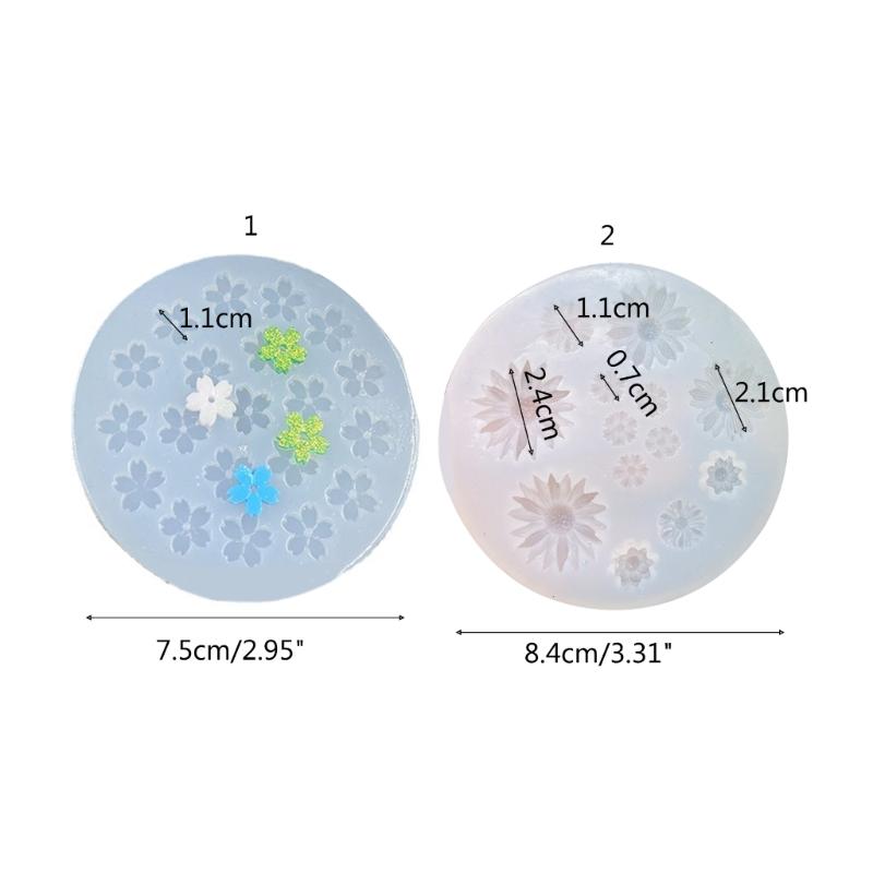 Форма для эпоксидной смолы, форма для брелока, силиконовая форма "Ромашка" для эпоксидной смолы, для подвески, брелока, ожерелья, серег, изготовления украшений