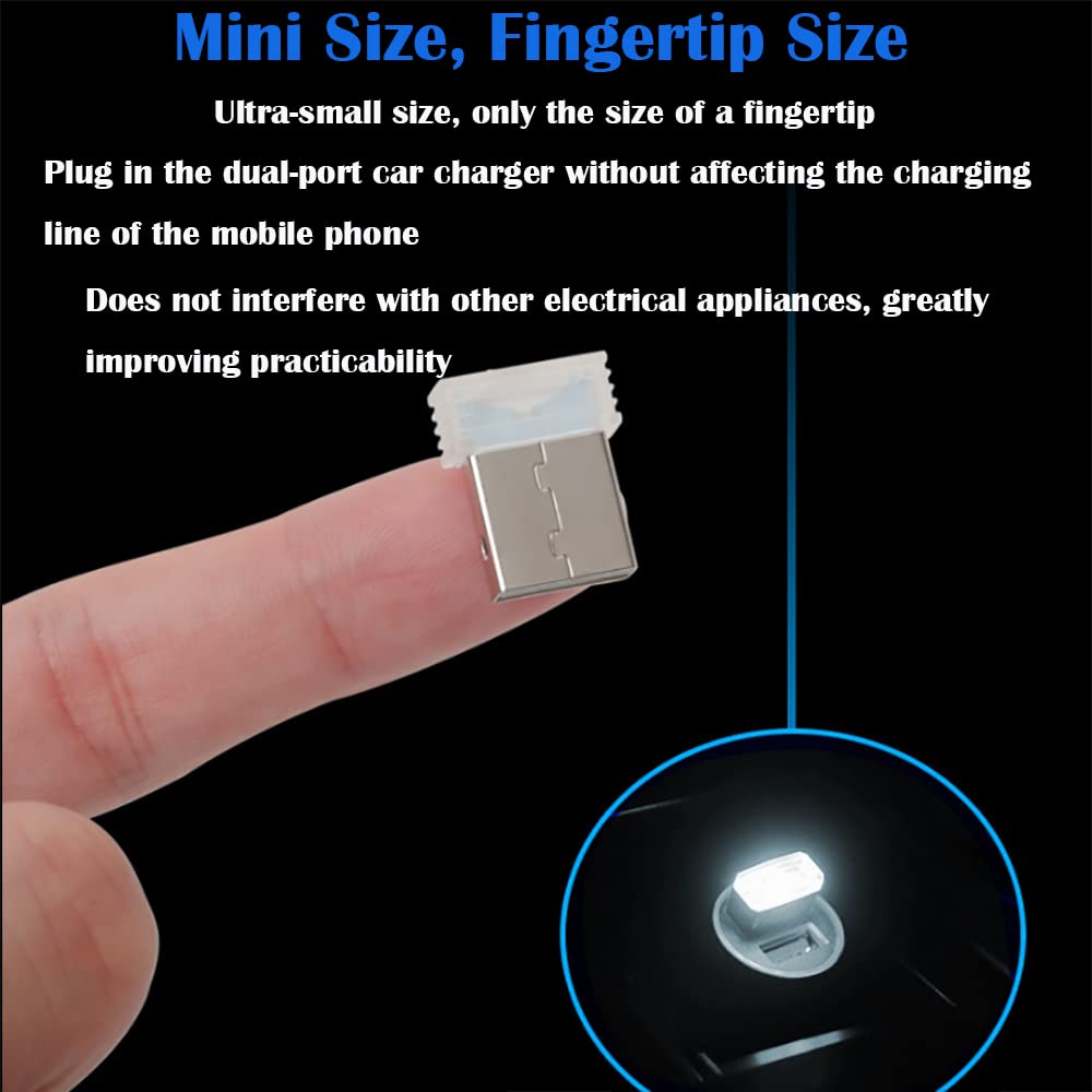 Автомобильная USB-подсветка, 10 шт. USB-подсветка салона CTRICALVER, Мини-USB