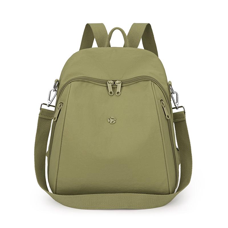 Однотонный женский рюкзак большой вместимости, дорожный рюкзак, легкая нейлоновая сумка