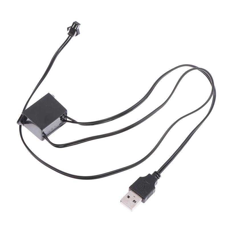 5V Usb Adapter Driver 1-5M El Wire Electroluminescent Light Controller Inverter