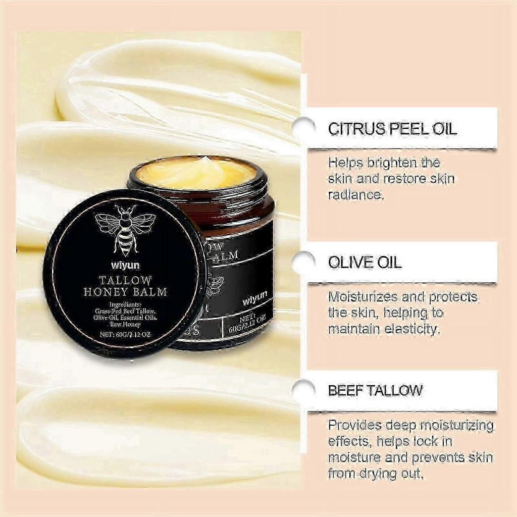 Grass-fed Beef Tallow Balm With Raw Honey