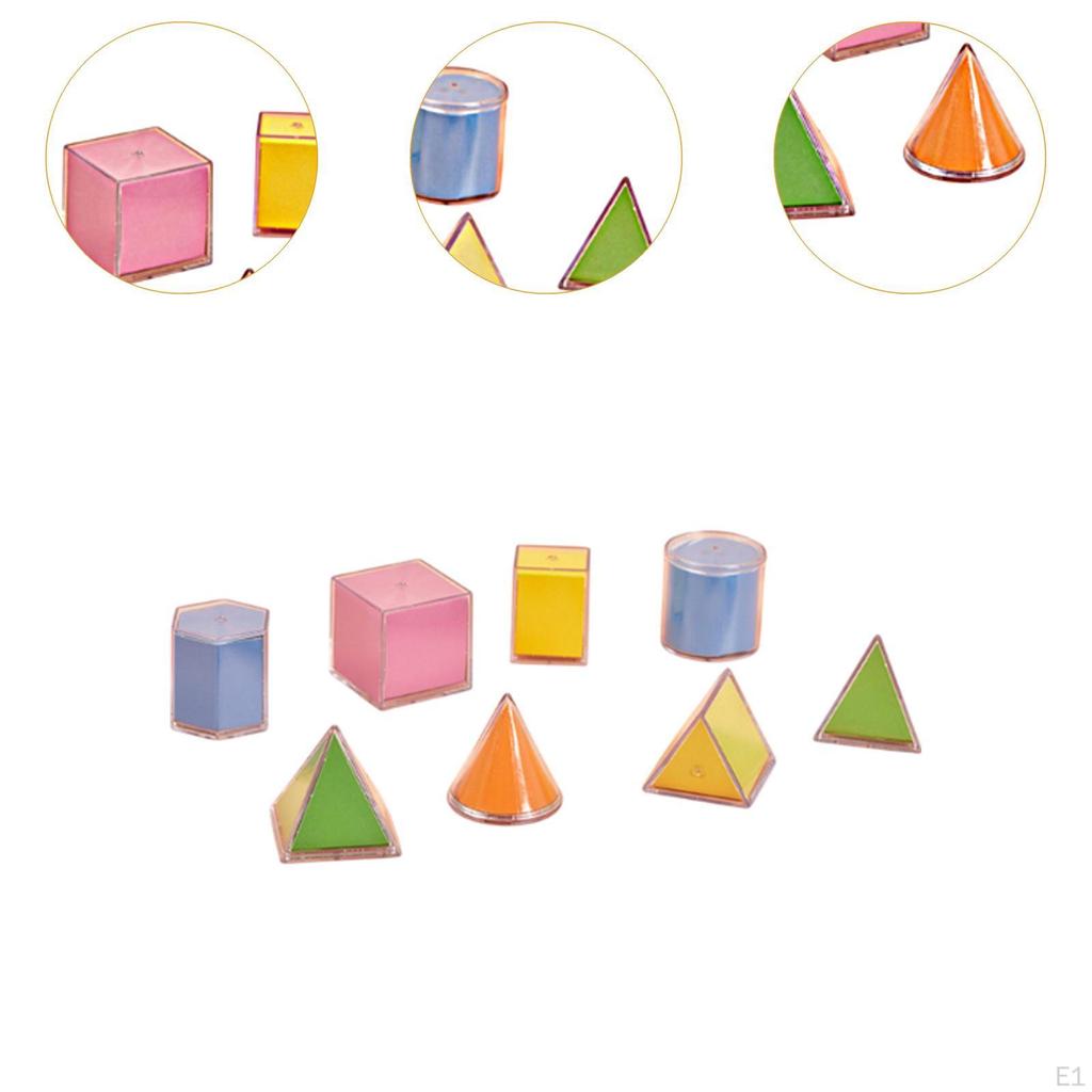 3D геометрические тела Ранняя математика Манипулятивные обучающие игрушки Формы Блоки для мальчиков и девочек