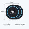AABGT1 2PCS Car Coasters Water Cup Slots Non-Slip Mat Waterproof Cup Pad For Mercedes Benz AMG A B C E S V Class A180 CLK CLA GLE W212