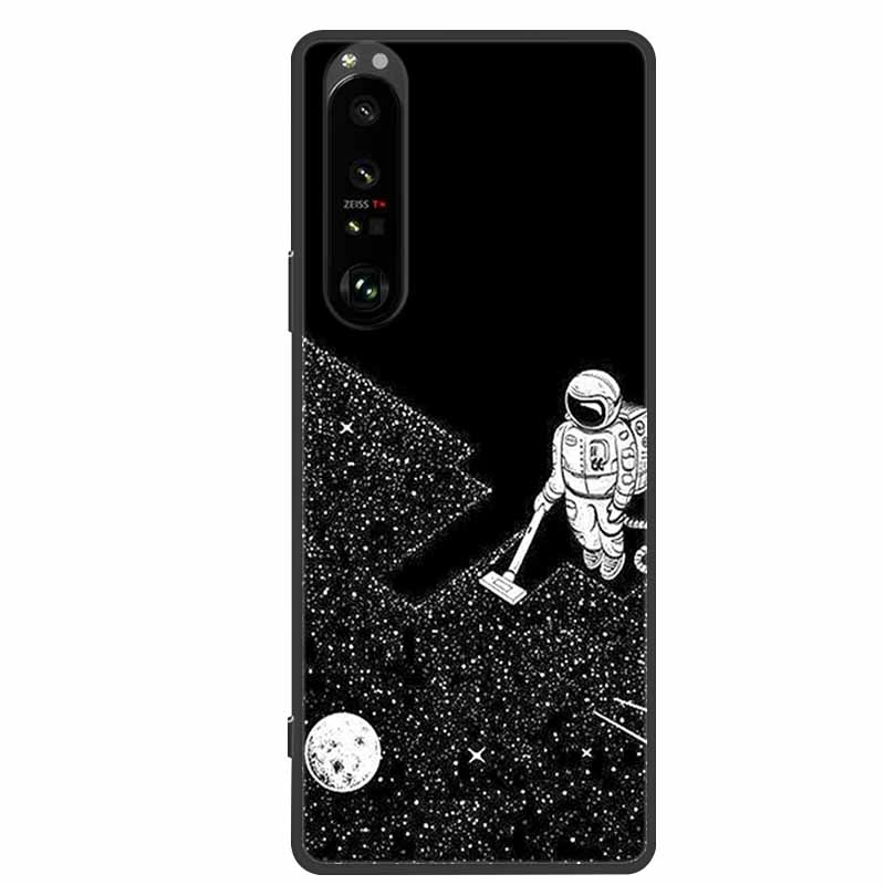 Для Sony Xperia 10 II 5 1 III Чехол Крутое Животное Волк Мягкий Черный Силиконовый Задний Чехол-Крышка Для Sony Xperia 1 II 10 5 III Чехол для Телефона