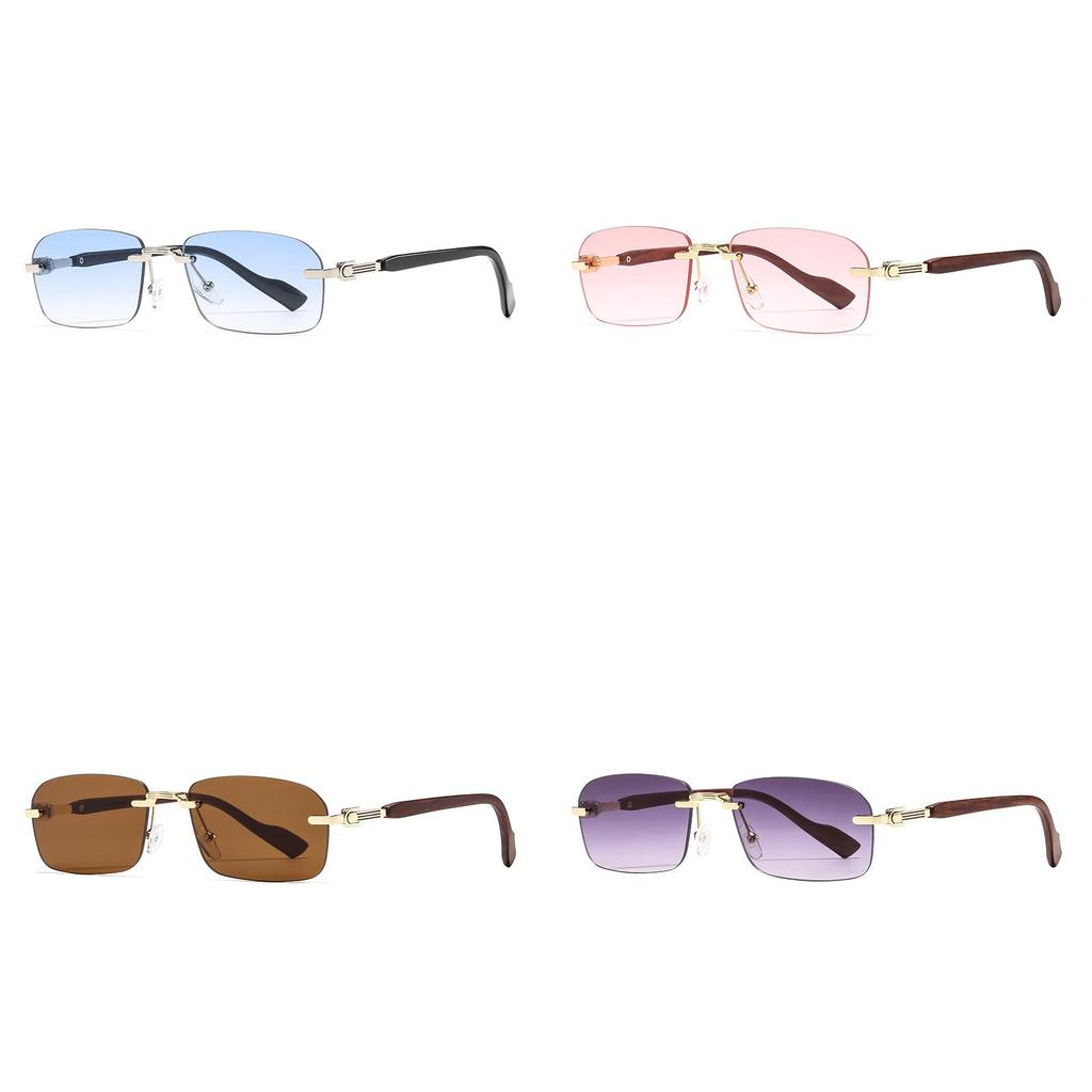 Стильные Унисекс Квадратные Металлические Солнцезащитные Очки с Серыми Поликарбонатными Линзами для Защиты от Солнца