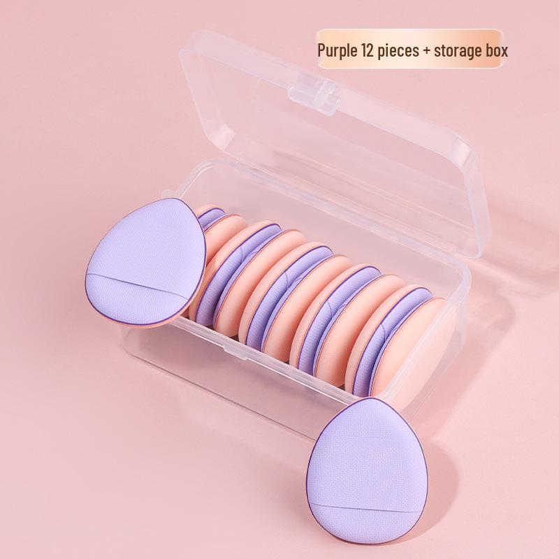 Mini Pink Finger Powder Puff: Dual-Use Air Cushion Makeup Sponge for Wet & Dry Application Without Absorbing Foundation