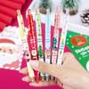 Cartoon Christmas Gel Pen Set: Black Ink, Creative Ballpoint, Press Design, Boxed for Students