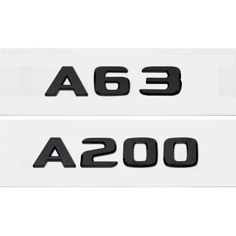 ABS Car Letter Rear Stickers Trunk Badge Emblem Decal for Mercedes Benz A63 A200 A220 A250 A260 A Class W168 W169 W176 AN1
