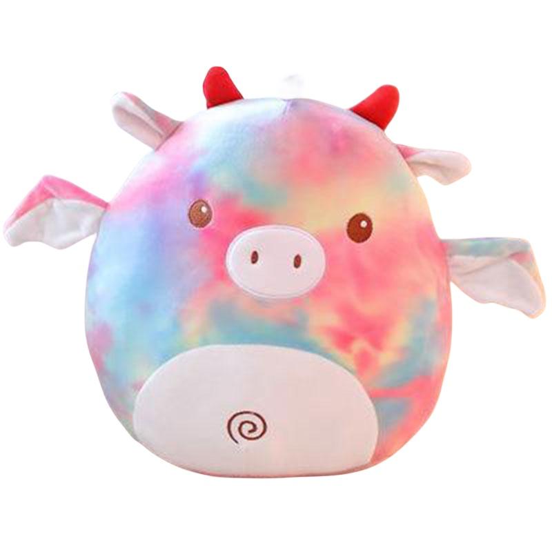 Soft Plush Unicorn And Cow Pillow Cushion Cartoon Animal Stuffed Toy For Girls 35cm