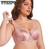 Soft Steel Ribbed Smooth Bra Women's Plus-size Seamless Underwear Women's Strapless Anti-glare Back-gathering Bra