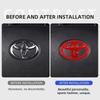 Car Steering Wheel Center Logo Styling Emblem Badge 6.5x4.5cm Sticker for Toyota Corolla Camry RAV4 Yaris Vios Hilux Prius CHR