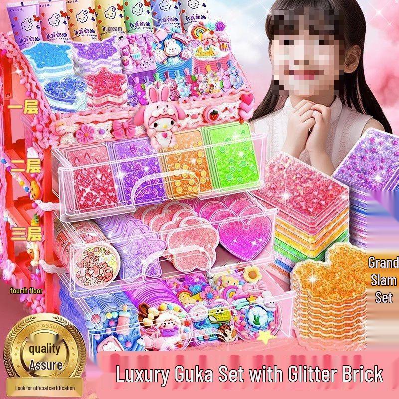 Luxury Edition Girls' Cream Glue Toy Set