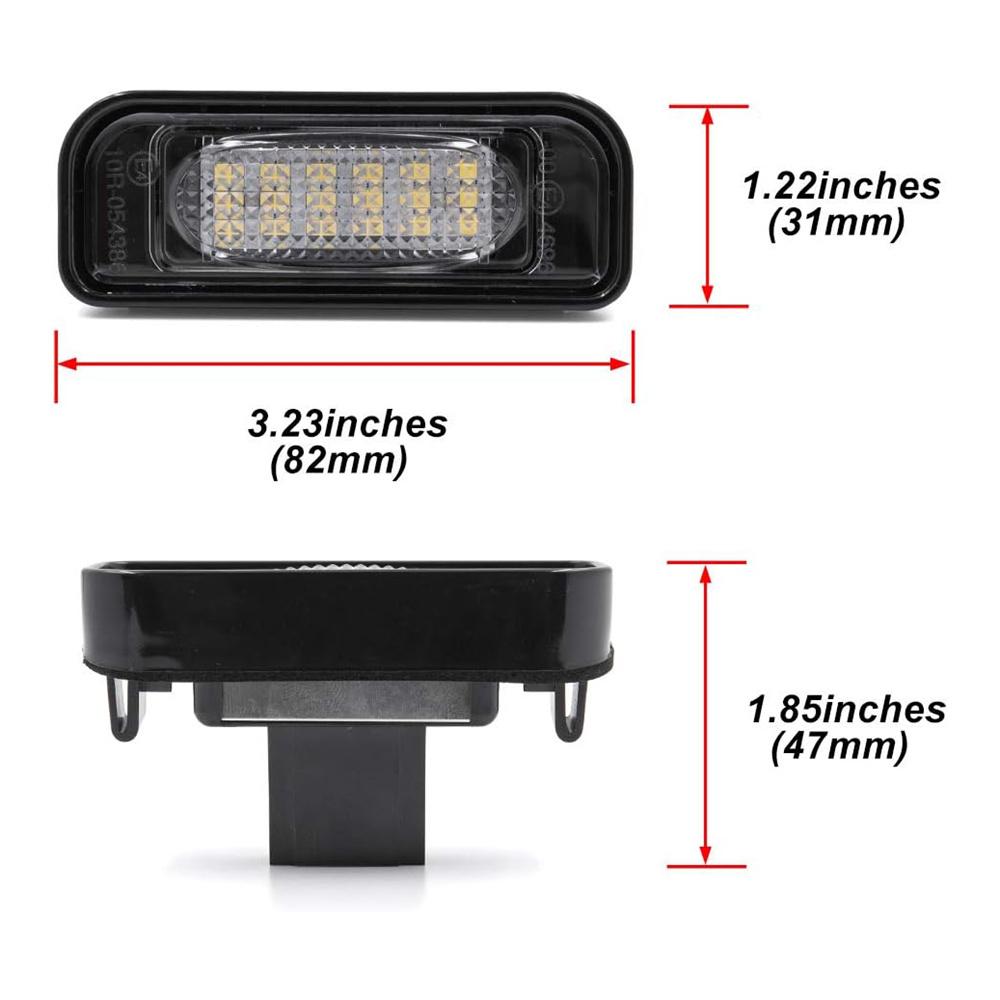 Светодиодный фонарь подсветки номерного знака в сборе 2208200356 Для Mercedes S-Class W220 2000-2006