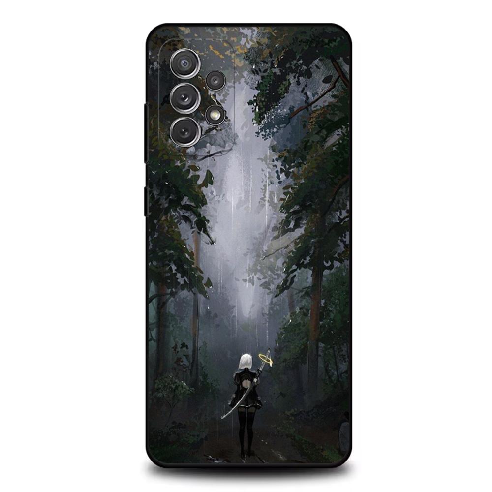 Чехол для телефона NieR A- Automata 2B Для Samsung S25, S24, S21, S22, S23, S30, Ultra, S20, Plus, Fe, Lite, Note, 10, 9, 5G Черный